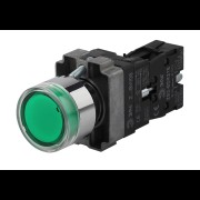 ЭРА Кнопка управления LAY5-BW3361 с подсветкой зеленый 1з (20/200/6000) Б0045663