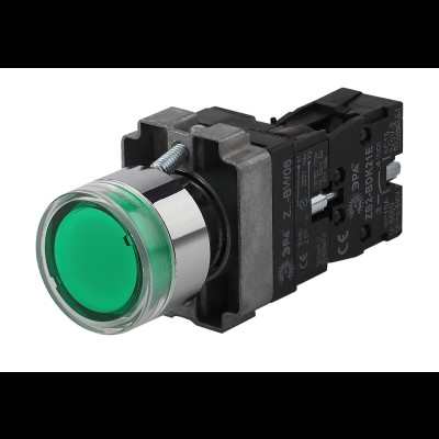ЭРА Кнопка управления LAY5-BW3361 с подсветкой зеленый 1з (20/200/6000) Б0045663 ЭРА Кнопка управления LAY5-BW3361 с подсветкой зеленый 1з (20/200/6000) Б0045663