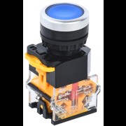 Кнопка D8-11 d=22мм 1з+1р синяя IEK BBT30-11-3-22-K07