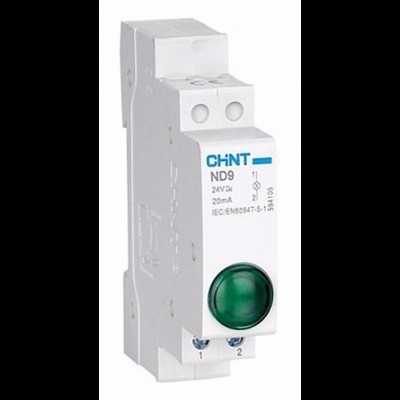 Индикатор ND9-1/g зеленый, AC/DC230В (LED) (R)(CHINT) 594108 Индикатор ND9-1/g зеленый, AC/DC230В (LED) (R)(CHINT) 594108