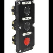 ПКЕ 122-3 У2, 10А, 660В, 3 элемента, чёрный и красный цилиндр, в нишу, IP54, пост управления (ЭТ) ET519062