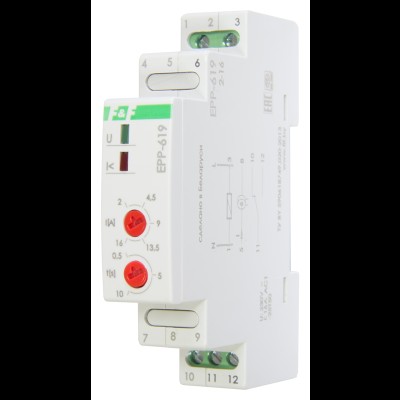 Реле тока ЕРР-619-02, 2-16A, регулируемая задержка, 230В AC 16А 1NO/NC IP20 Евроавтоматика F&F (ФиФ) EA03.004.014 Реле тока ЕРР-619-02, 2-16A, регулируемая задержка, 230В AC 16А 1NO/NC IP20 Евроавтоматика F&F (ФиФ) EA03.004.014