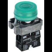 Кнопка LA167-BP31 d=22мм 1з зеленая IEK BBT20-BP31-1-22-67-K06