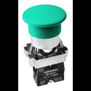 Кнопочный выключатель LAY5-BС31 "Грибок" зеленый 1з te00117243