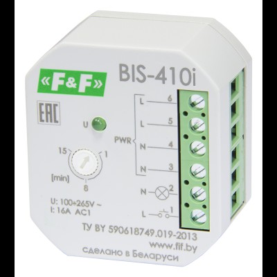 Реле импульсное BIS-410i, с встроенным таймером, 100–265B 16A(160А/20мс) 1NO IP20 EA01.005.016 Реле импульсное BIS-410i, с встроенным таймером, 100–265B 16A(160А/20мс) 1NO IP20 EA01.005.016