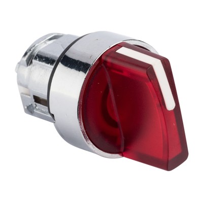 Исполнительный механизм переключателя ХB4 красный на 2 положения с фиксацией, с подсветкой с короткой ручкой EKF PROxima XB4BD2FL-R Исполнительный механизм переключателя ХB4 красный на 2 положения с фиксацией, с подсветкой с короткой ручкой EKF PROxima XB4BD2FL-R