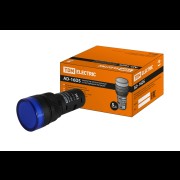 Лампа AD-16DS LED матрица d16мм синий 110В AC/DC SQ0702-0069