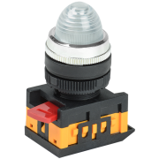 Лампа AL-22 сигнальная d22мм прозрач. неон/240В цилиндр IEK BLS20-AL-K08