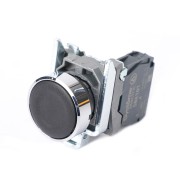 Кнопка SB4 в сборе модульная 22мм черная с возвратом металл 1НО SB4BA21