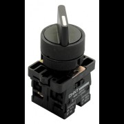 Переключатель NP2-ED33, 3 положения с фиксацией, 2НО IP40 (CHINT) 574822