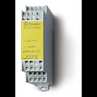 Реле безопасности модульное электромеханич. (реле с принудительным управлением контактами) 3NO+1NC 6А AgSnO2 24В DC винт. клеммы 22.5мм IP54 7S3490244310PAS 7S1490244310 Реле безопасности модульное электромеханич. (реле с принудительным управлением контактами) 3NO+1NC 6А AgSnO2 24В DC винт. клеммы 22.5мм IP54 7S3490244310PAS 7S1490244310