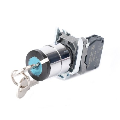 Переключатель SB4 в сборе модульный 22мм 2 позиции с фиксацией ключ 1пол 1НО SE SB4BG21 Переключатель SB4 в сборе модульный 22мм 2 позиции с фиксацией ключ 1пол 1НО SE SB4BG21