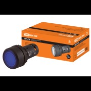 Кнопка SB7-CW3661-24V LED d22мм 1з, синяя SQ0746-0032