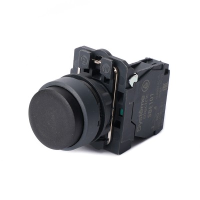 SE Кнопка SB5 в сборе модульная 22мм выступающая черная с возвратом пластик 1НО SB5AL21 SE Кнопка SB5 в сборе модульная 22мм выступающая черная с возвратом пластик 1НО SB5AL21