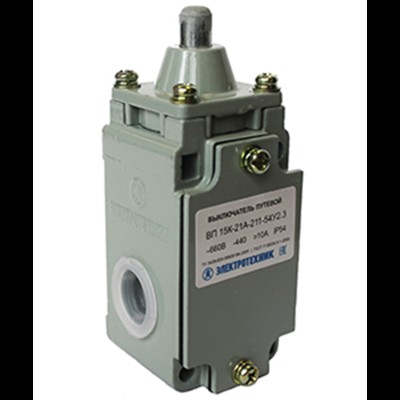 Выключатель ВП 15К-21А-211-54 У2.3, толкатель, полумгновенный, IP54, путевой (ЭТ) ET506037 Выключатель ВП 15К-21А-211-54 У2.3, толкатель, полумгновенный, IP54, путевой (ЭТ) ET506037