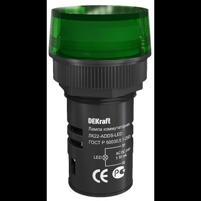 Лампа комм. ADDS 22 мм LED зел. 24В AC/DC ЛK-22 25065DEK Лампа комм. ADDS 22 мм LED зел. 24В AC/DC ЛK-22 25065DEK