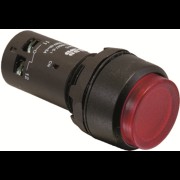 Кнопка с подсветкой CP3-13R-01 красная 220В AC/DC с выступающей клавишей без фиксации 1НЗ 1SFA619102R1341