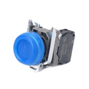 SE Кнопка SB4 в сборе модульная 22мм выступающая синяя с возвратом металл 1НО SB4BP61