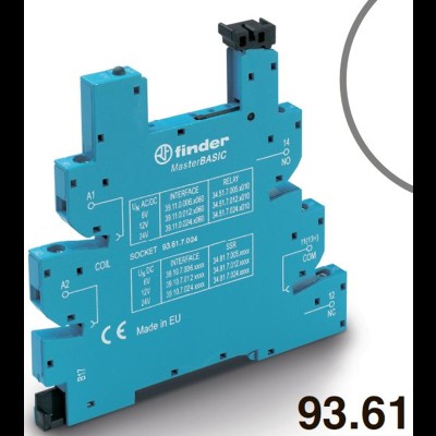 Розетка MasterINPUT с безвинт. клеммами Push-in для реле 34 серии 125В AC/DC в комплекте пластик. клипса опции: LED 93670125 93618230 Розетка MasterINPUT с безвинт. клеммами Push-in для реле 34 серии 125В AC/DC в комплекте пластик. клипса опции: LED 93670125 93618230