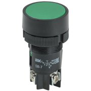Кнопка SВ-7 "Пуск" зеленая 1з+1р d22мм/240В IEK BBT40-SB7-K06