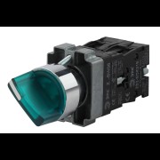 ЭРА Переключатель LAY5-BK2365 2 положения зеленый (20/200/3200) Б0045690