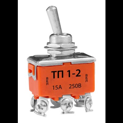 Тумблер ТП1-2 15А 250В te00120865 Тумблер ТП1-2 15А 250В te00120865