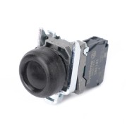 Кнопка SB4 в сборе модульная 22мм выступающая черная с возвратом металл 1НО SB4BP21