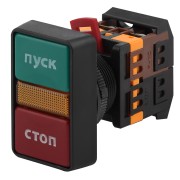 ЭРА Кнопка РPВВ-30N "Пуск-Стоп" d30мм неон/240В 1з+1р (10/200/3200) Б0045627