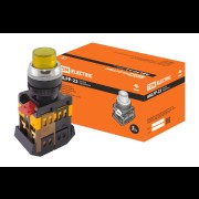 Кнопка ABLFP-22 желтый d22мм неон/240В 1з+1р SQ0704-0031