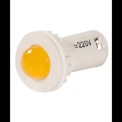 СКЛ-11-Ж-2-220, жёлтая, 220В AC/DC, d=27, сила света 20 мКд, светодиодная коммутаторная лампа (ЭТ) ET514685 СКЛ-11-Ж-2-220, жёлтая, 220В AC/DC, d=27, сила света 20 мКд, светодиодная коммутаторная лампа (ЭТ) ET514685