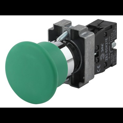 ЭРА Кнопка управления LAY5-BC31"Грибок" зеленая 1з (20/200/3200) Б0045641 ЭРА Кнопка управления LAY5-BC31"Грибок" зеленая 1з (20/200/3200) Б0045641