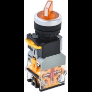 Переключатель D8-11XD2 2 полож. 1з+1р с подсвет. желтый IEK BSW30-11XD2-3-14-2-K05