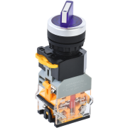 Переключатель D8-11XD2 2 полож. 1з+1р с подсвет. синий IEK BSW30-11XD2-3-14-2-K07