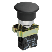 Кнопка управления LAY5-BC21 "Грибок" черн.1з IEK BBG70-BC-K02