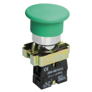 Кнопка управления LAY5-BC31"Грибок" зеленая 1з IEK BBG70-BC-K06