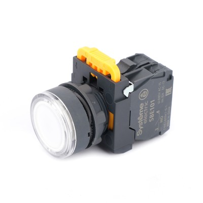 Кнопка SB5 в сборе 22 мм с подсветкой белая SE SB5AW31M1 Кнопка SB5 в сборе 22 мм с подсветкой белая SE SB5AW31M1