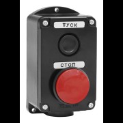 Пост ПКЕ 222-2 У2 IP54 красный гриб пластик te00001156