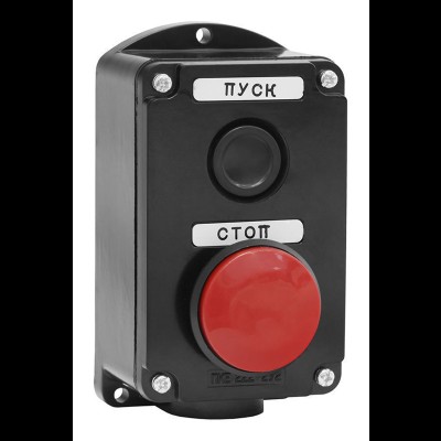 Пост ПКЕ 222-2 У2 IP54 красный гриб пластик te00001156 Пост ПКЕ 222-2 У2 IP54 красный гриб пластик te00001156