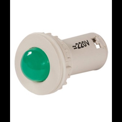 СКЛ-11-Л-2-220, зелёная, 220В AC/DC, d=27, сила света 20 мКд, светодиодная коммутаторная лампа (ЭТ) ET510805 СКЛ-11-Л-2-220, зелёная, 220В AC/DC, d=27, сила света 20 мКд, светодиодная коммутаторная лампа (ЭТ) ET510805