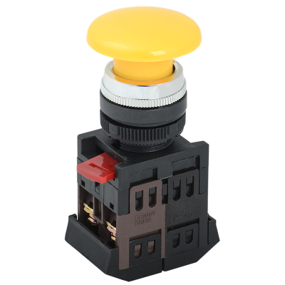 Кнопка AEА-22 "Грибок" желтый d22мм 1з+1р IEK BBG30-AEA-K05 Кнопка AEА-22 "Грибок" желтый d22мм 1з+1р IEK BBG30-AEA-K05