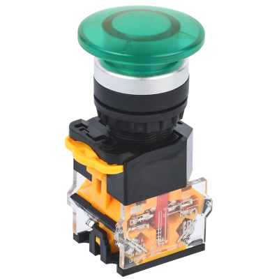 Кнопка D8-11M "Грибок" d=22мм 1з+1р зеленая IEK BBG30-11M-3-22-K06 Кнопка D8-11M "Грибок" d=22мм 1з+1р зеленая IEK BBG30-11M-3-22-K06
