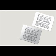 Табличка полужесткая для маркировки оболочек. Клейкое основание. ПВХ. Красная TASE60100AR