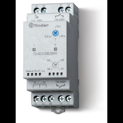 Реле выбора приоритета; питание 110...240В AC/DC; выход 2NO 12А; модульное, ширина 35мм; степ 724202300000 Реле выбора приоритета; питание 110...240В AC/DC; выход 2NO 12А; модульное, ширина 35мм; степ 724202300000