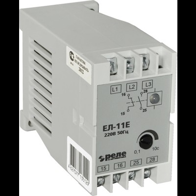 Реле контроля 3-фазного напряжения ЕЛ-11Е 5А 380В 0,1-10с 1з+1р A8222-77135136 12790 Реле контроля 3-фазного напряжения ЕЛ-11Е 5А 380В 0,1-10с 1з+1р A8222-77135136 12790