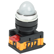 Лампа AL-22 сигнальная d22мм белый неон/240В цилиндр IEK BLS20-AL-K01