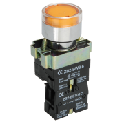 Кнопка управления LAY5-BW3561 с подсветкой желтый 1з IEK BBT50-BW-K05