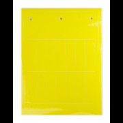 Табличка эластичная. Клейкое основание. Винил. Желтый TAF1549AY