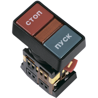 Кнопка РPВВ-30N "Пуск-Стоп" d30мм неон/240В 1з+1р IEK BBD21-PPBB-K51 Кнопка РPВВ-30N "Пуск-Стоп" d30мм неон/240В 1з+1р IEK BBD21-PPBB-K51