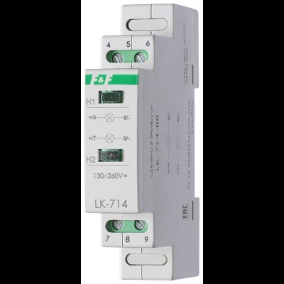 Указатель напряжения LK-714 сигнализация наличия 2-х напряжений, DIN 230В EA04.007.003 Указатель напряжения LK-714 сигнализация наличия 2-х напряжений, DIN 230В EA04.007.003