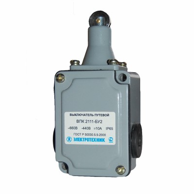 Выключатель ВПК-2111-БУ2, толкатель с роликом, IP65, путевой (ЭТ) ET000755 Выключатель ВПК-2111-БУ2, толкатель с роликом, IP65, путевой (ЭТ) ET000755